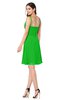 ColsBM Scarlet Jasmine Green Simple Spaghetti Sleeveless Half Backless Ribbon Plus Size Bridesmaid Dresses