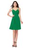 ColsBM Scarlet Jelly Bean Simple Spaghetti Sleeveless Half Backless Ribbon Plus Size Bridesmaid Dresses