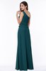 ColsBM Kamryn Blue Green Classic A-line One Shoulder Sleeveless Ruching Plus Size Bridesmaid Dresses