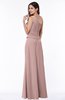 ColsBM Kamryn Blush Pink Classic A-line One Shoulder Sleeveless Ruching Plus Size Bridesmaid Dresses