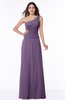 ColsBM Kamryn Chinese Violet Classic A-line One Shoulder Sleeveless Ruching Plus Size Bridesmaid Dresses