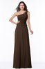 ColsBM Kamryn Copper Classic A-line One Shoulder Sleeveless Ruching Plus Size Bridesmaid Dresses