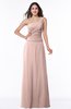 ColsBM Kamryn Dusty Rose Classic A-line One Shoulder Sleeveless Ruching Plus Size Bridesmaid Dresses