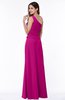 ColsBM Kamryn Hot Pink Classic A-line One Shoulder Sleeveless Ruching Plus Size Bridesmaid Dresses