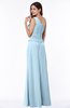 ColsBM Kamryn Ice Blue Classic A-line One Shoulder Sleeveless Ruching Plus Size Bridesmaid Dresses
