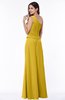 ColsBM Kamryn Lemon Curry Classic A-line One Shoulder Sleeveless Ruching Plus Size Bridesmaid Dresses