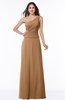 ColsBM Kamryn Light Brown Classic A-line One Shoulder Sleeveless Ruching Plus Size Bridesmaid Dresses