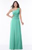 ColsBM Kamryn Mint Green Classic A-line One Shoulder Sleeveless Ruching Plus Size Bridesmaid Dresses