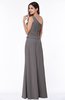 ColsBM Kamryn Ridge Grey Classic A-line One Shoulder Sleeveless Ruching Plus Size Bridesmaid Dresses