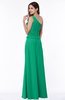 ColsBM Kamryn Sea Green Classic A-line One Shoulder Sleeveless Ruching Plus Size Bridesmaid Dresses