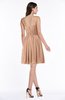ColsBM Brynn Almost Apricot Simple A-line Jewel Half Backless Beaded Bridesmaid Dresses