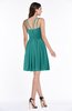 ColsBM Brynn Emerald Green Simple A-line Jewel Half Backless Beaded Bridesmaid Dresses
