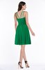 ColsBM Brynn Green Simple A-line Jewel Half Backless Beaded Bridesmaid Dresses