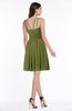 ColsBM Brynn Olive Green Simple A-line Jewel Half Backless Beaded Bridesmaid Dresses