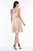 ColsBM Brynn Peach Puree Simple A-line Jewel Half Backless Beaded Bridesmaid Dresses