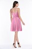ColsBM Brynn Pink Simple A-line Jewel Half Backless Beaded Bridesmaid Dresses