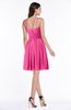 ColsBM Brynn Rose Pink Simple A-line Jewel Half Backless Beaded Bridesmaid Dresses