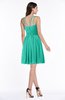 ColsBM Brynn Viridian Green Simple A-line Jewel Half Backless Beaded Bridesmaid Dresses