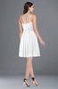 ColsBM Brynn White Simple A-line Jewel Half Backless Beaded Bridesmaid Dresses