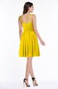 ColsBM Brynn Yellow Simple A-line Jewel Half Backless Beaded Bridesmaid Dresses