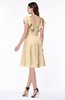 ColsBM Emely Apricot Gelato Simple A-line Portrait Knee Length Ribbon Plus Size Bridesmaid Dresses