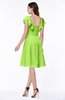 ColsBM Emely Bright Green Simple A-line Portrait Knee Length Ribbon Plus Size Bridesmaid Dresses