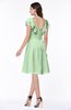 ColsBM Emely Light Green Simple A-line Portrait Knee Length Ribbon Plus Size Bridesmaid Dresses