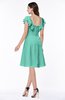 ColsBM Emely Mint Green Simple A-line Portrait Knee Length Ribbon Plus Size Bridesmaid Dresses