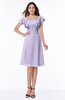 ColsBM Emely Pastel Lilac Simple A-line Portrait Knee Length Ribbon Plus Size Bridesmaid Dresses