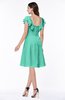 ColsBM Emely Seafoam Green Simple A-line Portrait Knee Length Ribbon Plus Size Bridesmaid Dresses