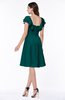 ColsBM Emely Shaded Spruce Simple A-line Portrait Knee Length Ribbon Plus Size Bridesmaid Dresses