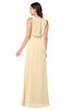 ColsBM Willow Apricot Gelato Classic A-line Jewel Sleeveless Zipper Draped Plus Size Bridesmaid Dresses