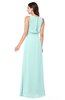 ColsBM Willow Blue Glass Classic A-line Jewel Sleeveless Zipper Draped Plus Size Bridesmaid Dresses