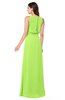 ColsBM Willow Bright Green Classic A-line Jewel Sleeveless Zipper Draped Plus Size Bridesmaid Dresses