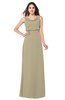 ColsBM Willow Candied Ginger Classic A-line Jewel Sleeveless Zipper Draped Plus Size Bridesmaid Dresses