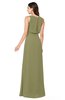 ColsBM Willow Cedar Classic A-line Jewel Sleeveless Zipper Draped Plus Size Bridesmaid Dresses