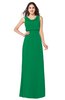 ColsBM Willow Jelly Bean Classic A-line Jewel Sleeveless Zipper Draped Plus Size Bridesmaid Dresses