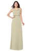 ColsBM Willow Putty Classic A-line Jewel Sleeveless Zipper Draped Plus Size Bridesmaid Dresses
