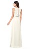 ColsBM Willow Whisper White Classic A-line Jewel Sleeveless Zipper Draped Plus Size Bridesmaid Dresses