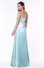 ColsBM Amalia Aqua Modern A-line Strapless Zipper Floor Length Sash Plus Size Bridesmaid Dresses
