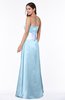 ColsBM Amalia Ice Blue Modern A-line Strapless Zipper Floor Length Sash Plus Size Bridesmaid Dresses