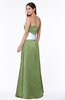 ColsBM Amalia Moss Green Modern A-line Strapless Zipper Floor Length Sash Plus Size Bridesmaid Dresses