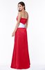 ColsBM Amalia Red Modern A-line Strapless Zipper Floor Length Sash Plus Size Bridesmaid Dresses