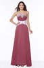 ColsBM Amalia Wine Modern A-line Strapless Zipper Floor Length Sash Plus Size Bridesmaid Dresses