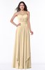 ColsBM Kerry Apricot Gelato Modern Sleeveless Zip up Floor Length Ruching Plus Size Bridesmaid Dresses