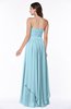 ColsBM Kerry Aqua Modern Sleeveless Zip up Floor Length Ruching Plus Size Bridesmaid Dresses