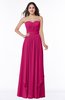 ColsBM Kerry Beetroot Purple Modern Sleeveless Zip up Floor Length Ruching Plus Size Bridesmaid Dresses