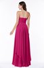 ColsBM Kerry Beetroot Purple Modern Sleeveless Zip up Floor Length Ruching Plus Size Bridesmaid Dresses