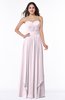 ColsBM Kerry Blush Modern Sleeveless Zip up Floor Length Ruching Plus Size Bridesmaid Dresses