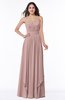 ColsBM Kerry Bridal Rose Modern Sleeveless Zip up Floor Length Ruching Plus Size Bridesmaid Dresses